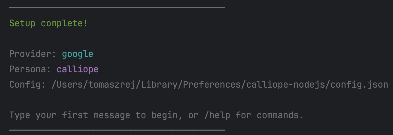Getting Started with Calliope CLI